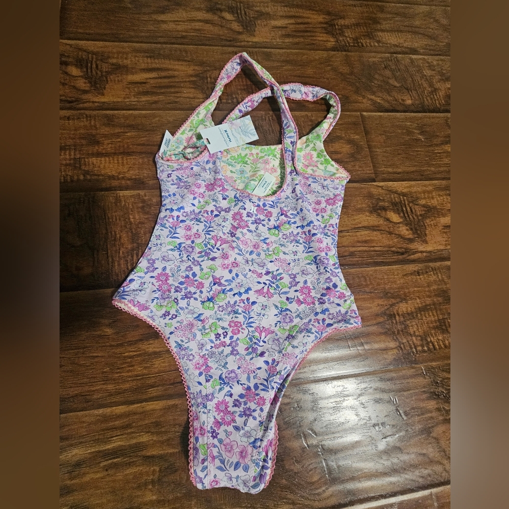 LoveshackFancy Hurley one piece swimsuit sz L